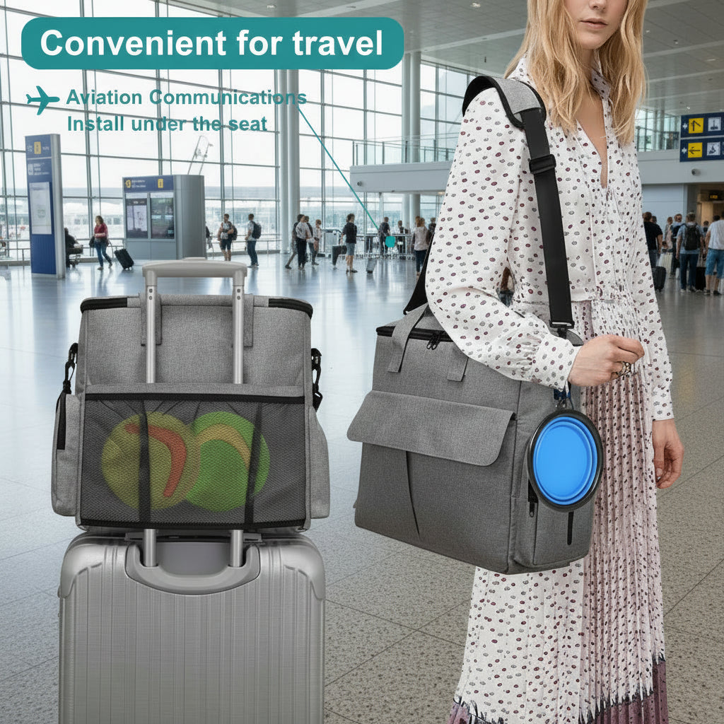 Dog Travel Bag Kit Pet Bag Out Travel Convenient Large-capacity Backpack Outdoor Travel Traveling Storage Bag Mat
